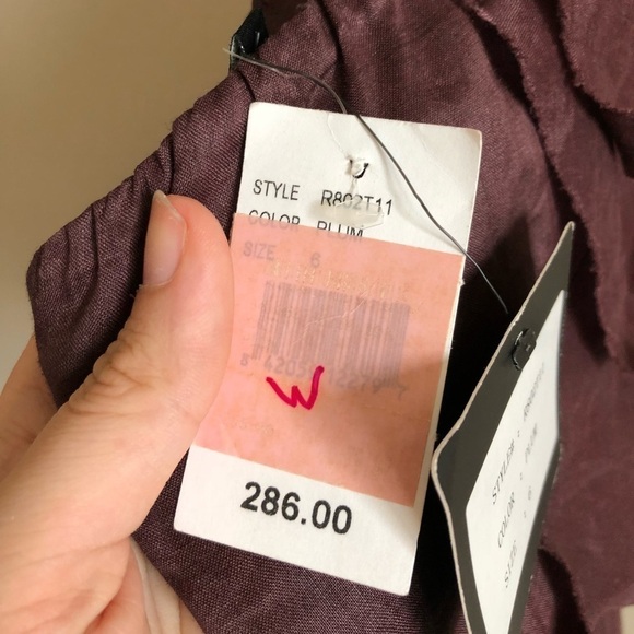 ROBERT Rodriguez Tiered Ruffle Top plum - Picture 8 of 8